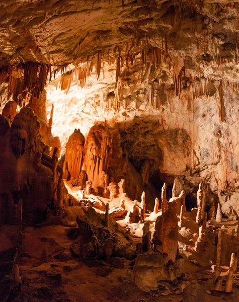 Úžasné Jeskyně Postojna Slovinsko — Stock fotografie