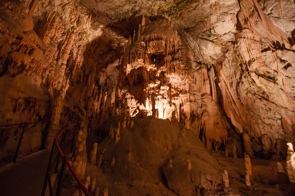 Niesamowity Jaskini Postojna Słowenia — Zdjęcie stockowe