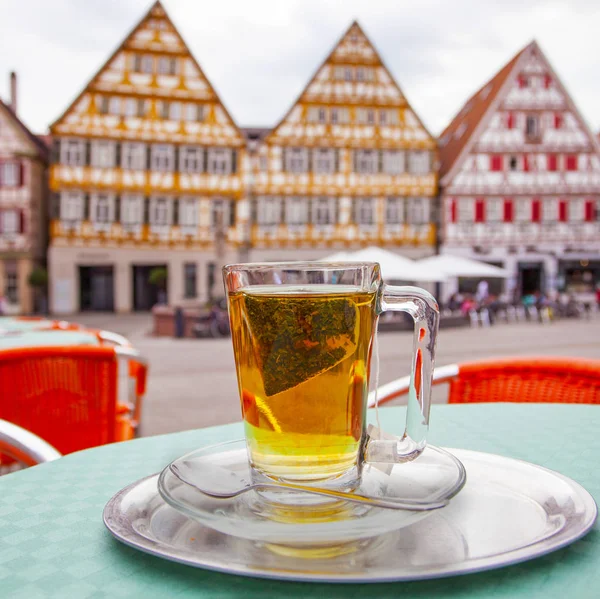 Die Tasse Tee Street Cafe Herrenberg Deutschland — Stockfoto