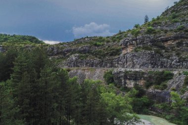 Beautifubeautiful Alp Dağları görünümü, Fransa top. Drone ile alınan