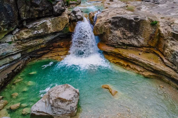 Cachoeira Bonita Montanhas Sudoeste França Provence — Fotografia de Stock