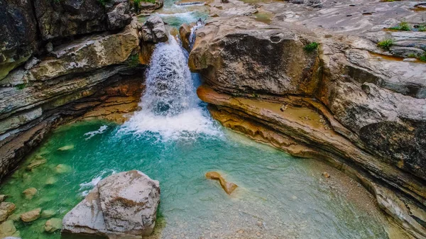 Красивый Водопад Горах Франции Прованс — стоковое фото