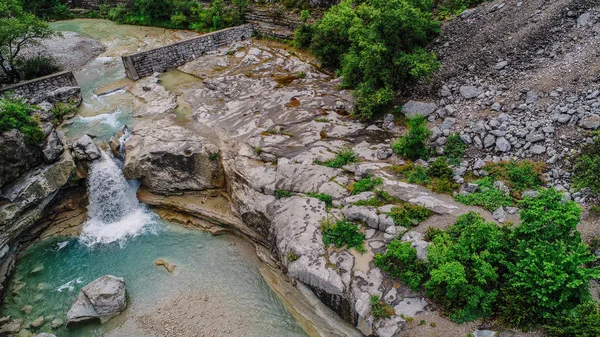 Schöner Wasserfall Den Bergen Südfrankreich Provence — Stockfoto