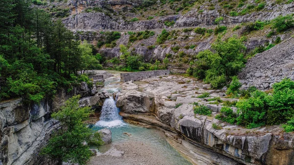 Vackra Vattenfall Bergen Souther Frankrike Provence — Stockfoto