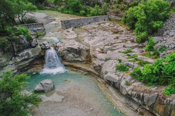 Cachoeira Bonita Montanhas Sudoeste França Provence — Fotografia de Stock