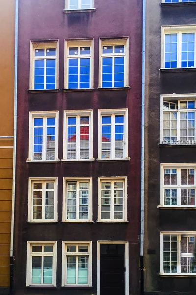 Beautiful Houses Streets Gdansk Poland — Stock Photo, Image