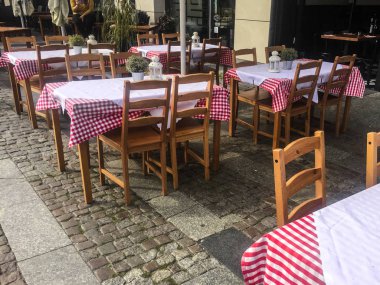 Gdans, Polonya'da alınan sokak Cafe