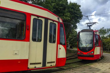 Tramvay Gdansk, - şehir Kuzey Polonya