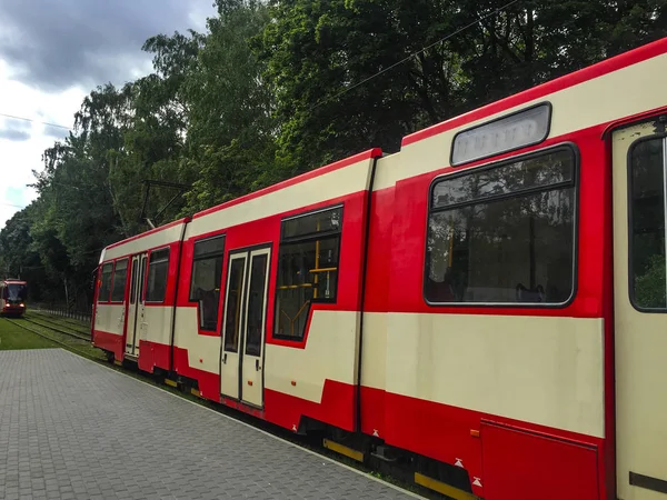 Tram Gdansk City Northern Poland — Stock Photo, Image