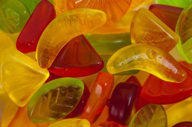 Meyve jöle şekerler renkli çeşitler