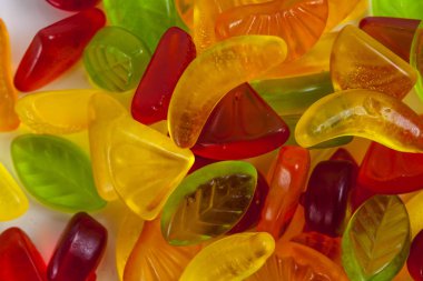 Meyve jöle şekerler renkli çeşitler