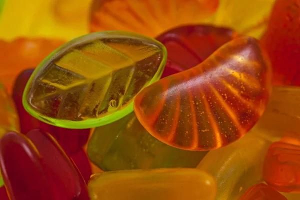 Fruchtgelee Bonbons Buntes Sortiment — Stockfoto
