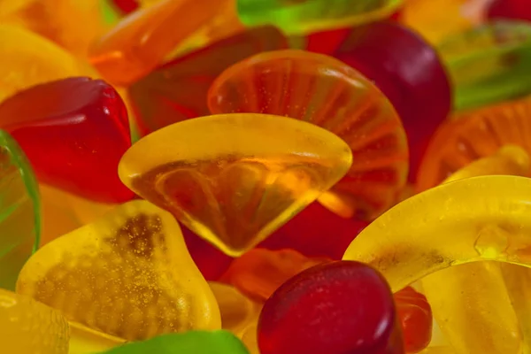 Fruit Jelly Candies Colorful Assortment — Stock Photo, Image