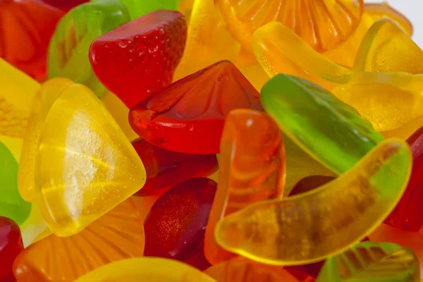 Fruit Jelly Candies Colorful Assortment — Stock Photo, Image