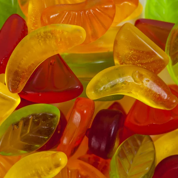 Fruit Jelly Candies Colorful Assortment — Stock Photo, Image