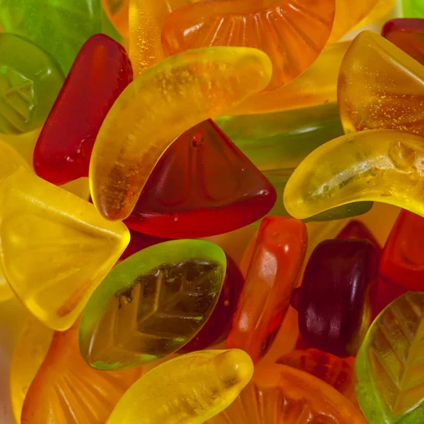 Fruchtgelee Bonbons Buntes Sortiment — Stockfoto