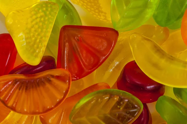 Fruit Jelly Candies Colorful Assortment — Stock Photo, Image