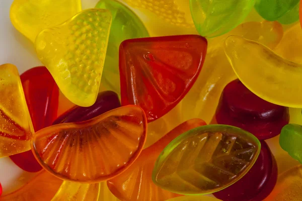 Fruit Jelly Candies Colorful Assortment — Stock Photo, Image