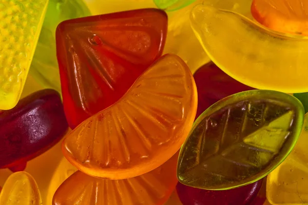 Fruit Jelly Candies Colorful Assortment — Stock Photo, Image