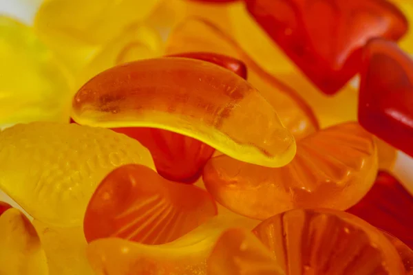 Fruit Jelly Snoepjes Kleurrijke Assortiment — Stockfoto