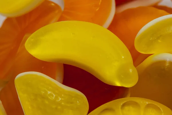 Fruit Jelly Candies Colorful Assortment — Stock Photo, Image