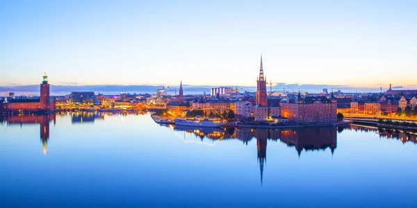 Scenic evening panorama of Stockholm, Sweden — Stock Photo, Image