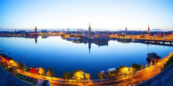 Scenic evening panorama of Stockholm, Sweden — Stock Photo, Image