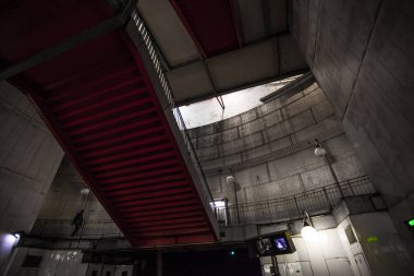 Fransa, Paris - 1 Ekim 2016: metro Cite, kentsel altyapı istasyonu