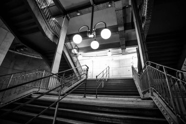Fransa, Paris - 1 Ekim 2016: metro Cite, kentsel altyapı istasyonu