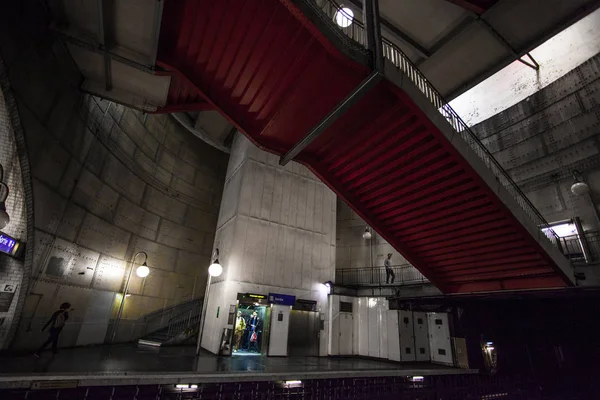 Paris France Paris Metro Interior Setembro 2016 Segundo Sistema Metrô — Fotografia de Stock