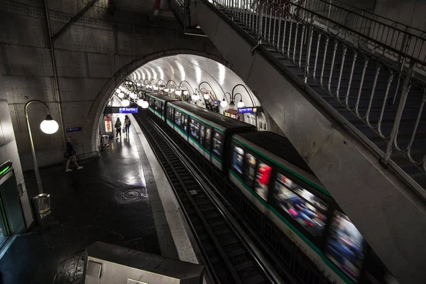 Paris France Paris Metro Interior September 2016 Ist Das Zweitverkehrsreichste — Stockfoto
