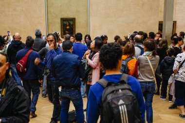 Paris, Fransa - 11 Ekim 2016: Leonard, ziyaretçi almak fotoğraf