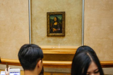 Paris, Fransa - 11 Ekim 2016: Leonard, ziyaretçi almak fotoğraf