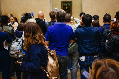 Paris, Fransa - 11 Ekim 2016: Leonard, ziyaretçi almak fotoğraf