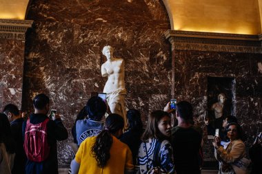 Paris, Fransa - 30 Aralık: Milo Venüs heykeli Ekim 2 ,
