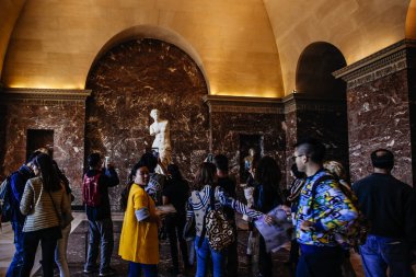 Paris, Fransa - 30 Aralık: Milo Venüs heykeli Ekim 2 ,