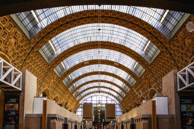 Paris, Fransa - 3 Ekim 2016: Musée d'Orsay, iç ben