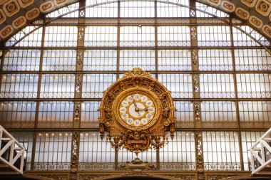 Paris, France - October 3, 2016: The Giant Clock at the Musee d'