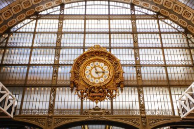 Paris, France - October 3, 2016: The Giant Clock at the Musee d'
