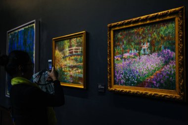 Paris, Fransa - 2 Ekim 2016: Monet resmi kalıcı col