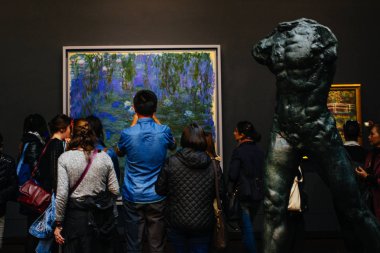 Paris, Fransa - 2 Ekim 2016: Kalıcı collectio ziyaret