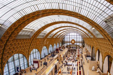 Paris, Fransa - 3 Ekim 2016: Musée d'Orsay, iç ben