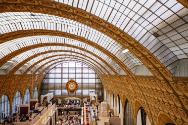 Paris, Fransa - 3 Ekim 2016: Musée d'Orsay, iç ben