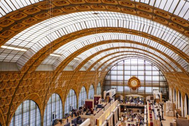 Paris, Fransa - 3 Ekim 2016: Musée d'Orsay, iç ben