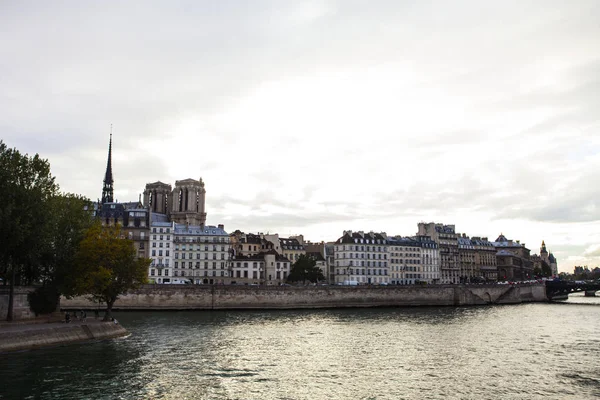 Paris França Outubro 2016 Look Seine Isle Cite Petit Bridge — Fotografia de Stock