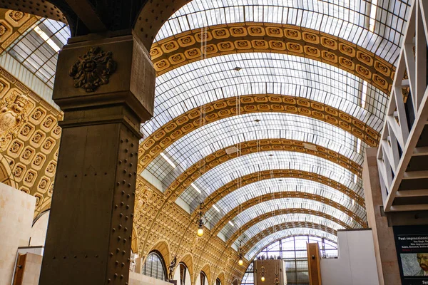 Paris, França - 3 de outubro de 2016: Interior do Musee d 'Orsay i — Fotografia de Stock