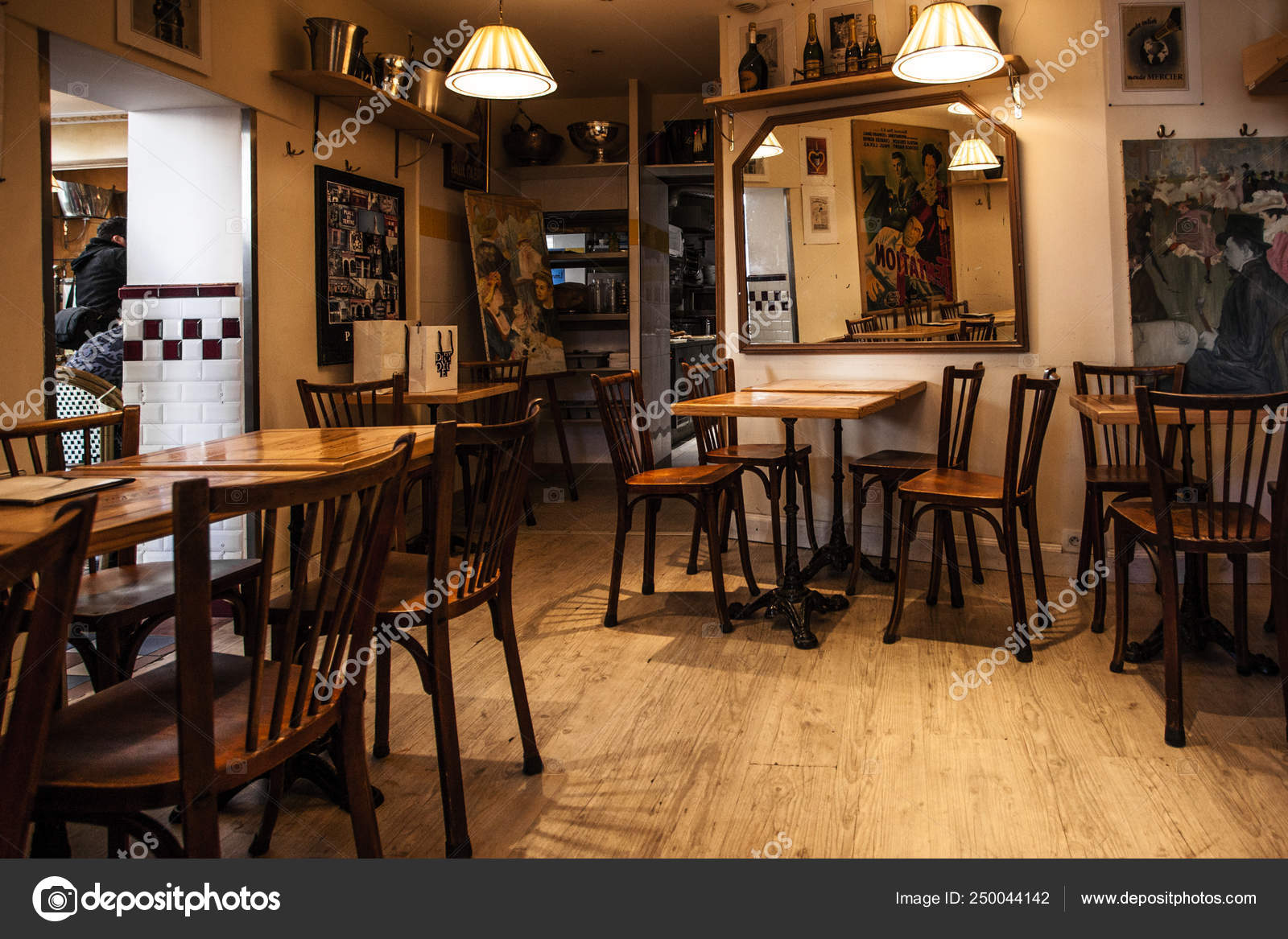 Paris France October 2016 Charming Cafe Montmartre