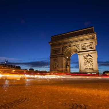Paris - 6 Ekim 2016:: zafer takı de l Etoile (arc de triomphe). Anıt Jean Chalgrin tarafından 1806 yılında Paris, Fransa, 6 Ekim 2016 üzerinde tasarlanmıştır