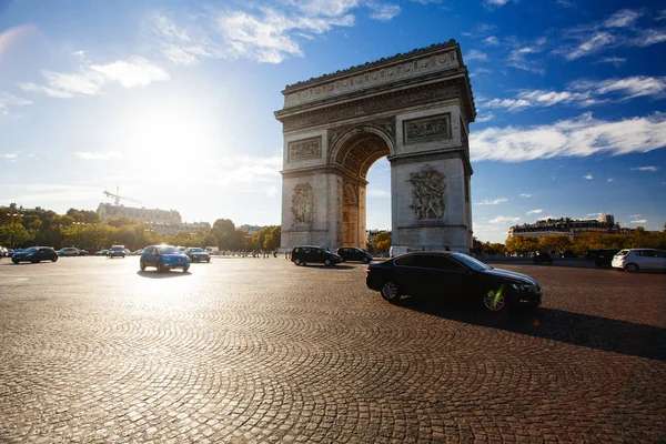 Paris Octobre 2016 Arc Triomphe Etoile Monument Été Conçu Par — Photo