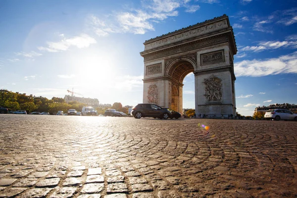 Paris October 2016 Triumphal Arch Etoile Arc Triomphe Monument Designed — 图库照片